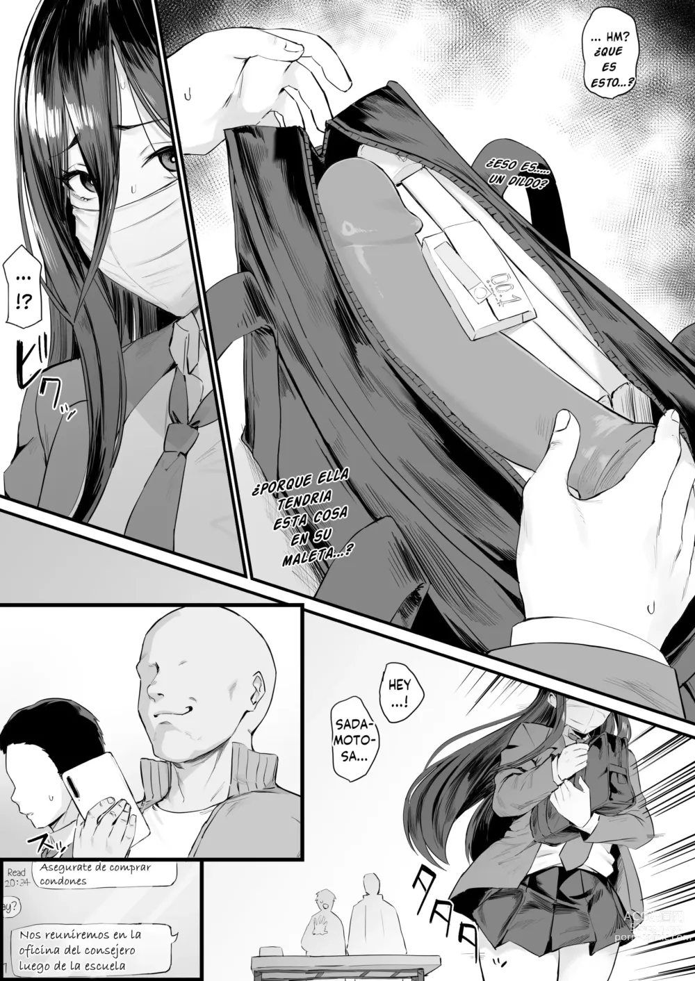 Page 2 of doujinshi La chica atrapada durante la inspección