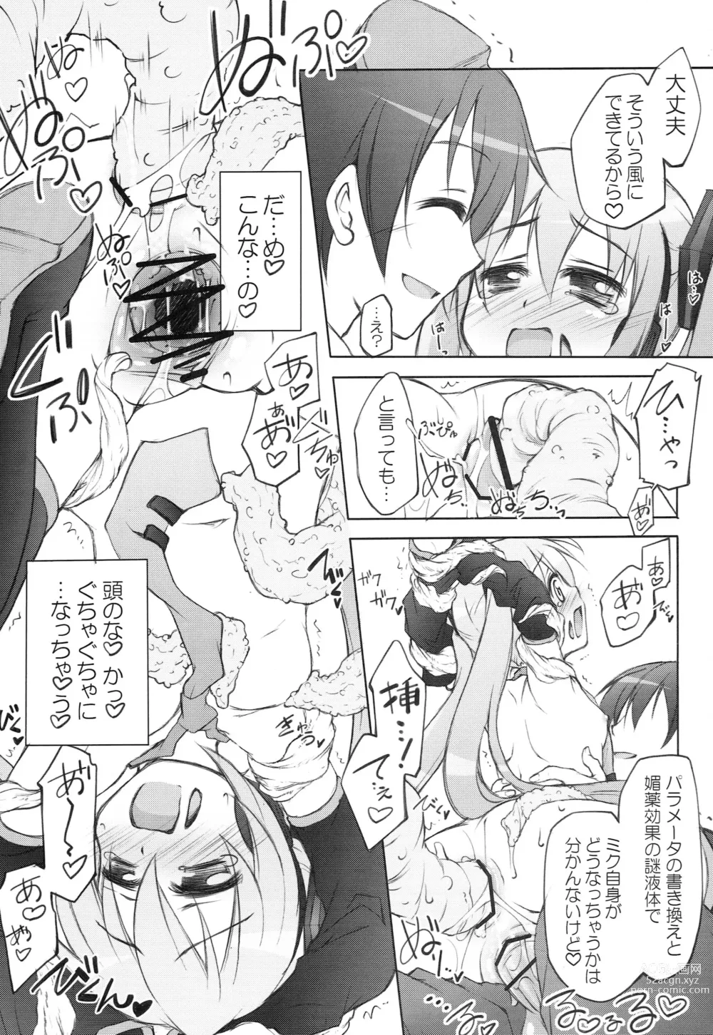 Page 8 of doujinshi Hatsune Miku.exe append