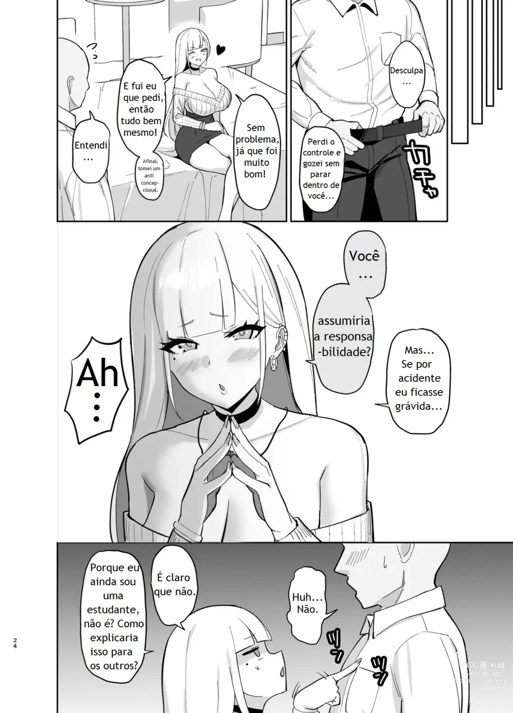 Page 23 of doujinshi Ecchi na Gal JK ni Iyasaretai Yatsu.