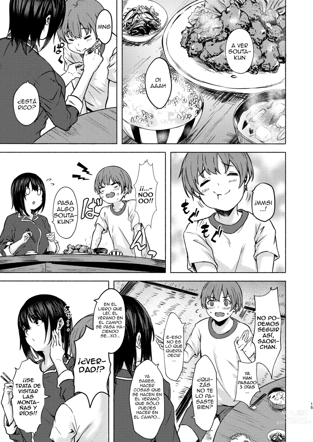 Page 16 of doujinshi Saori-chan es más grande, torpe y lasciva