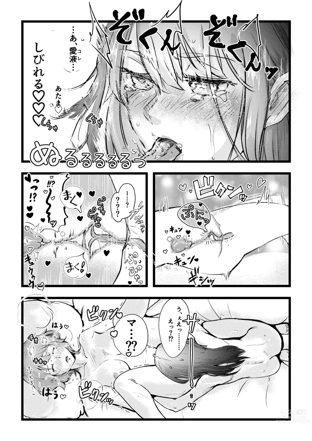 Page 30 of doujinshi Shitanaga-chan to Kanbotsu-chan no Muishiki Yuri Ecchi