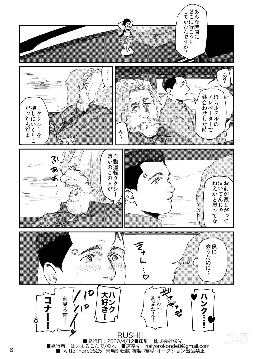 Page 17 of doujinshi RUSH!!