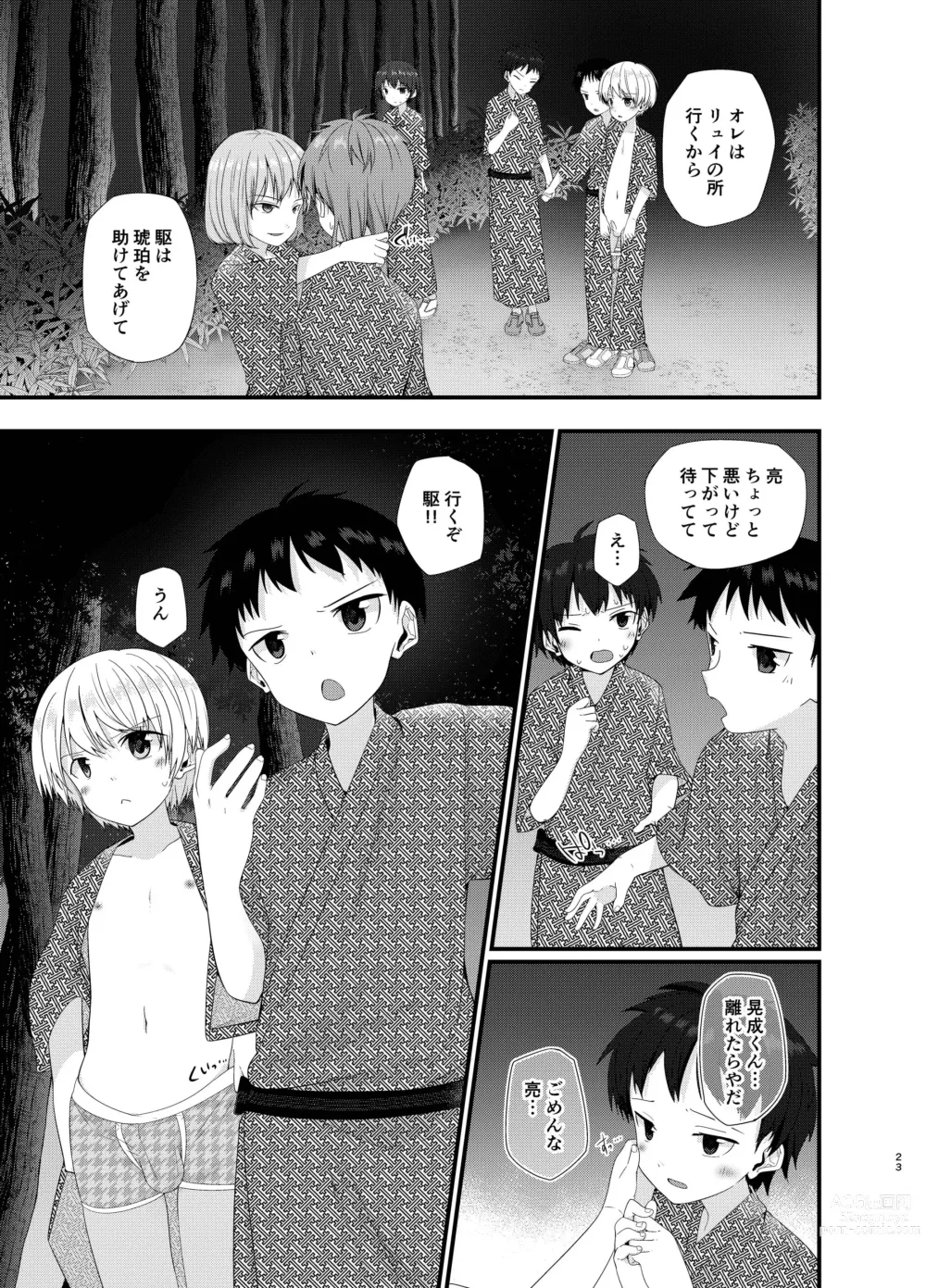 Page 22 of doujinshi Junjou Thoroughbred Shukuhaku Gakushuu Hen NEXT
