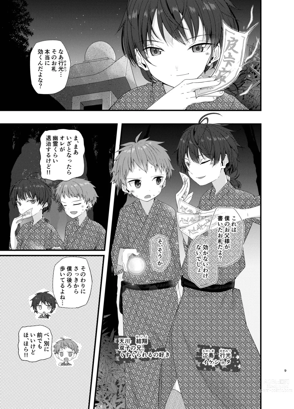 Page 8 of doujinshi Junjou Thoroughbred Shukuhaku Gakushuu Hen NEXT