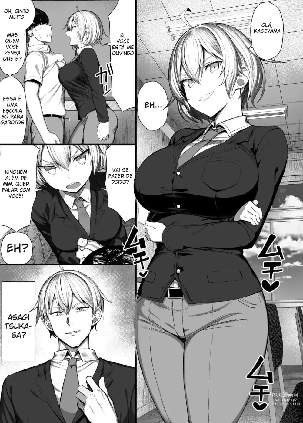 Page 4 of doujinshi My Bully, Turned Into A Girl.