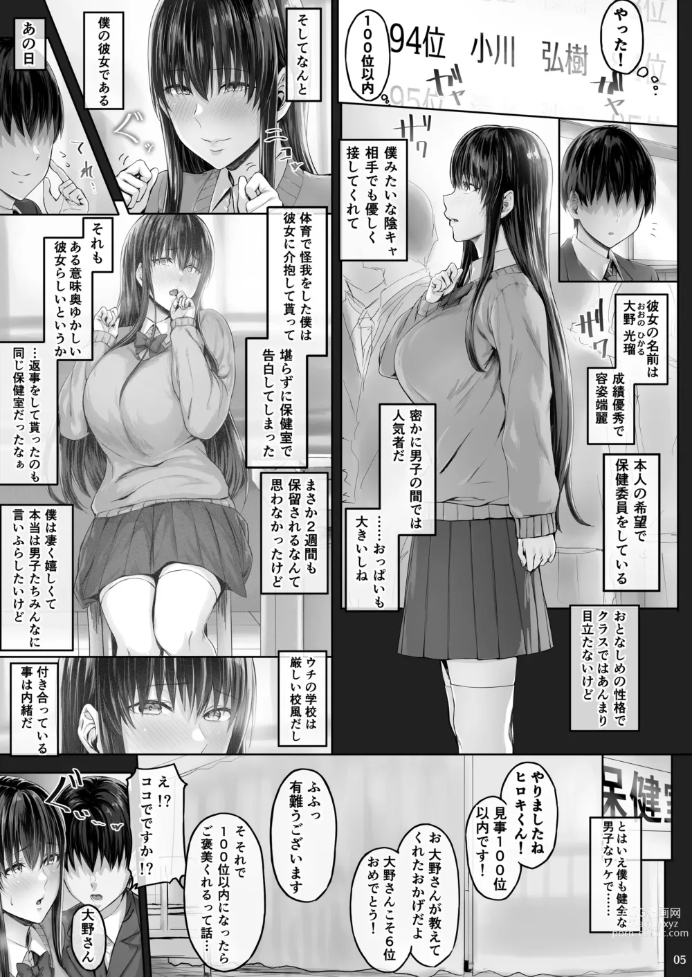 Page 4 of doujinshi Kanojo ga Boku no Shiranai Tokoro de