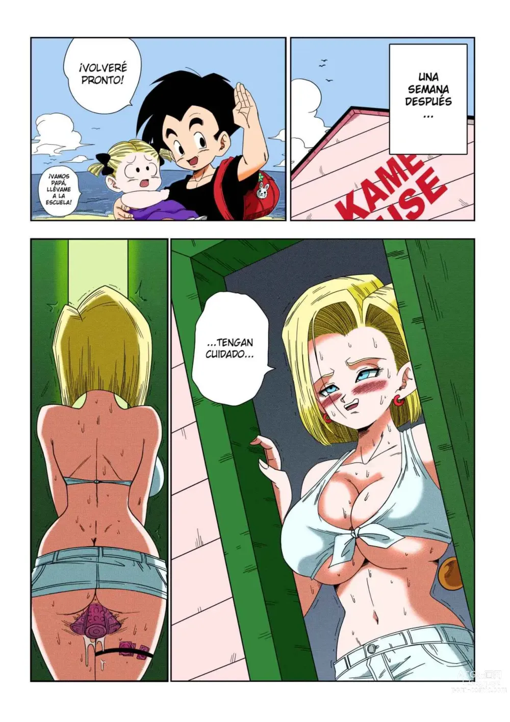 Page 29 of doujinshi Android 18 vs Master Roshi (decensored)