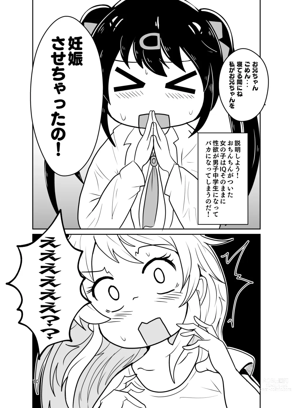 Page 10 of doujinshi Onii-chan wa Ochimai! w