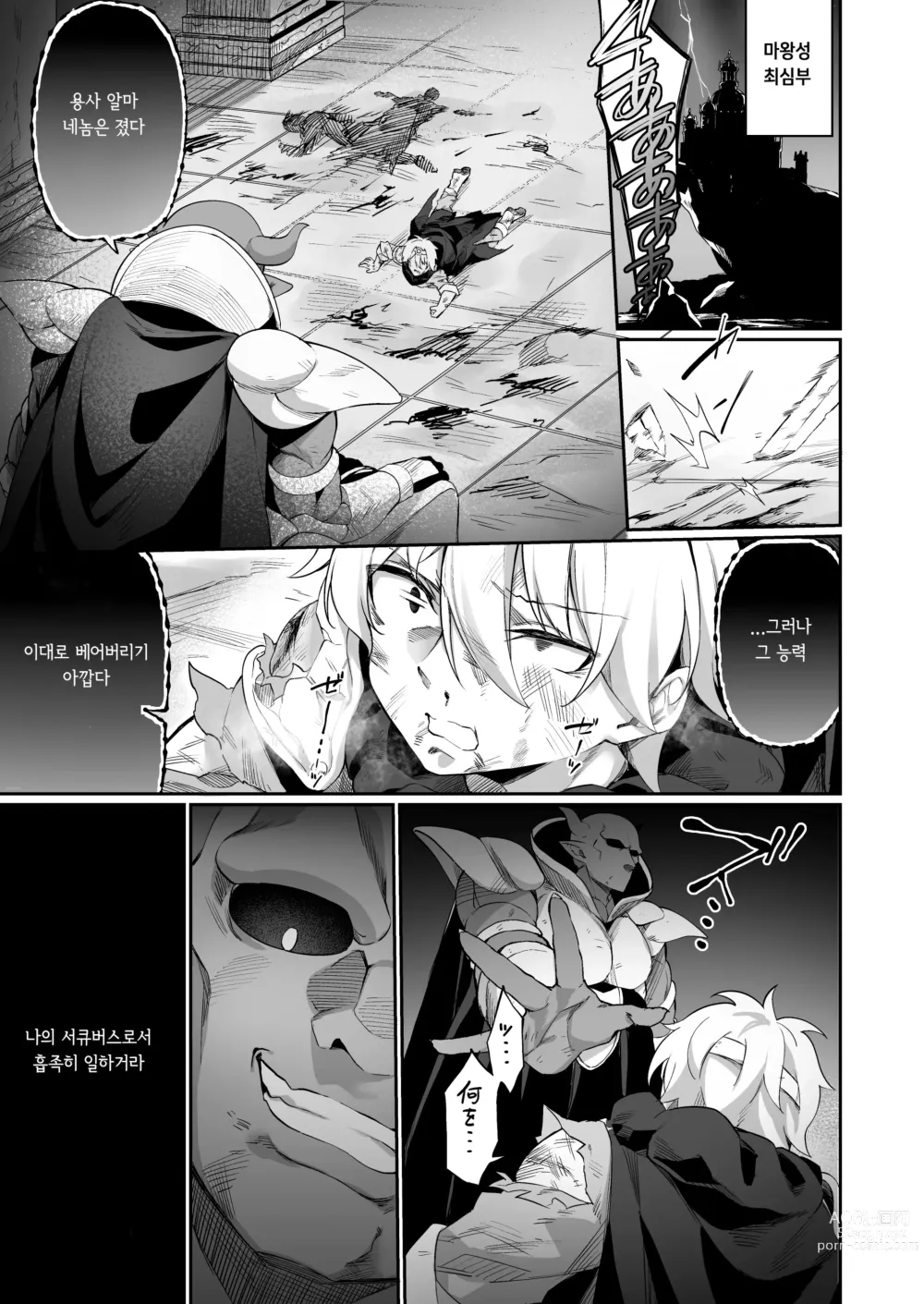 Page 3 of doujinshi 마왕에게 진 용자♂가 서큐버스로 인생을 구가하는 이야기