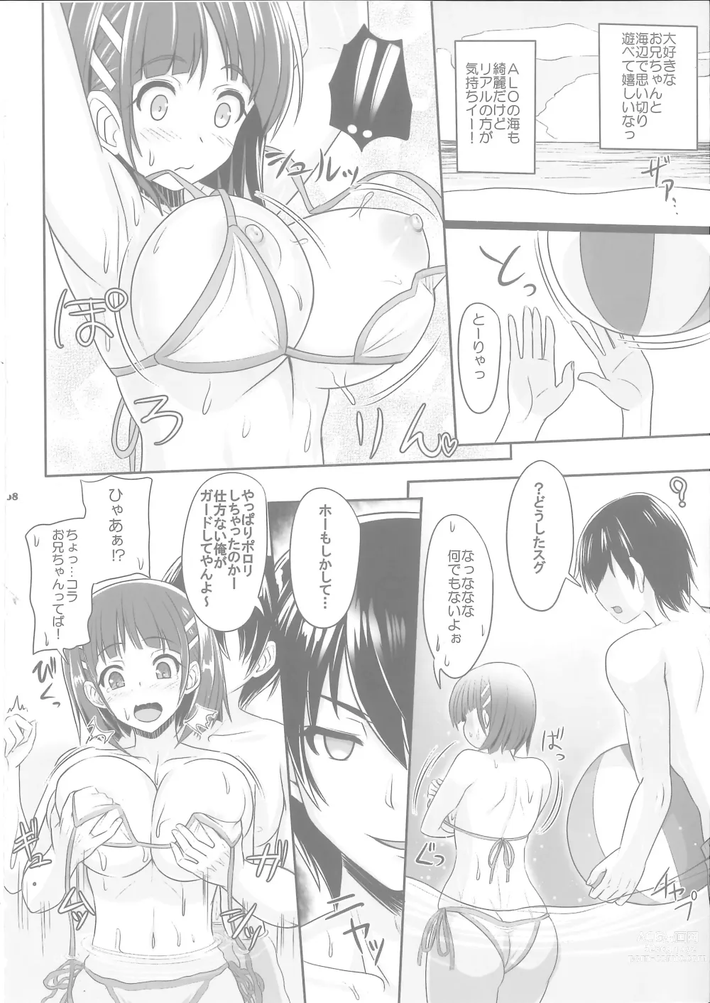 Page 7 of doujinshi Sister Affection On＆Off 2 SAO Soushuuhen