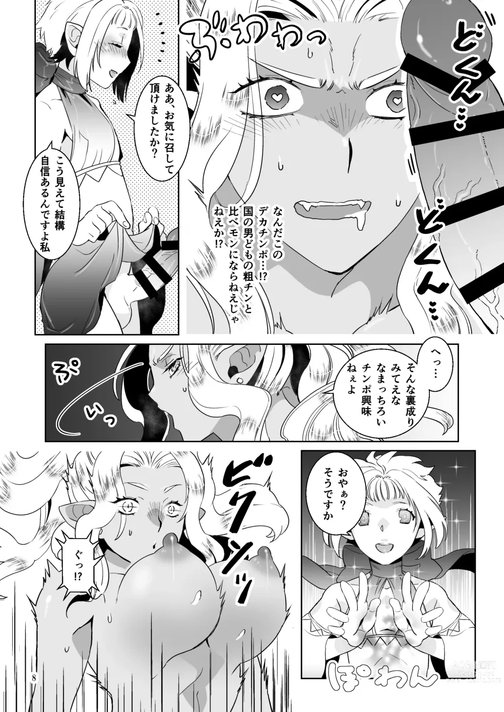 Page 8 of doujinshi Kyokon no Ryoushu to Choroi Onna Senshi