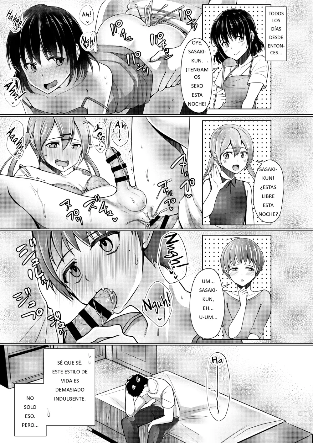 Page 4 of doujinshi Share House! x Share Penis!! Final
