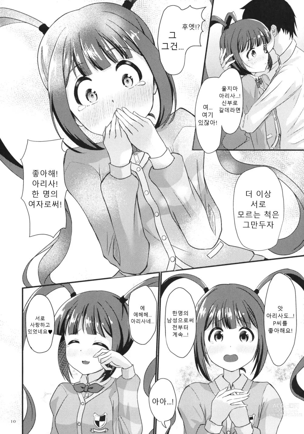Page 10 of doujinshi 아리사의 처음 받아주세요!