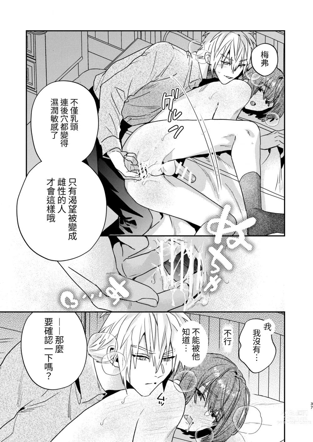 Page 37 of doujinshi Tensei mobu wa BL gē no sekai de hame rare kōryaku sa remashita! ?