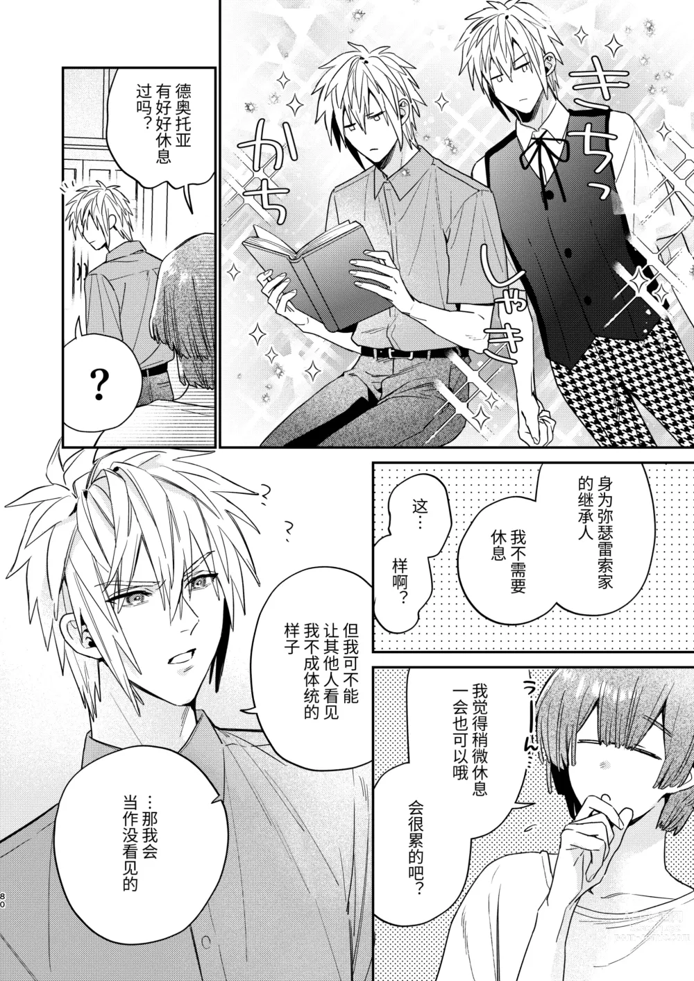 Page 80 of doujinshi Tensei mobu wa BL gē no sekai de hame rare kōryaku sa remashita! ?2