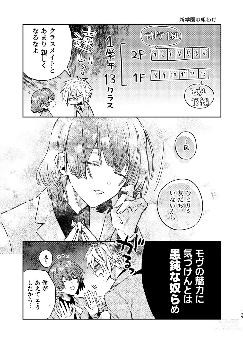 Page 129 of doujinshi Tensei mobu wa BL gē no sekai de hame rare kōryaku sa remashita! ?3