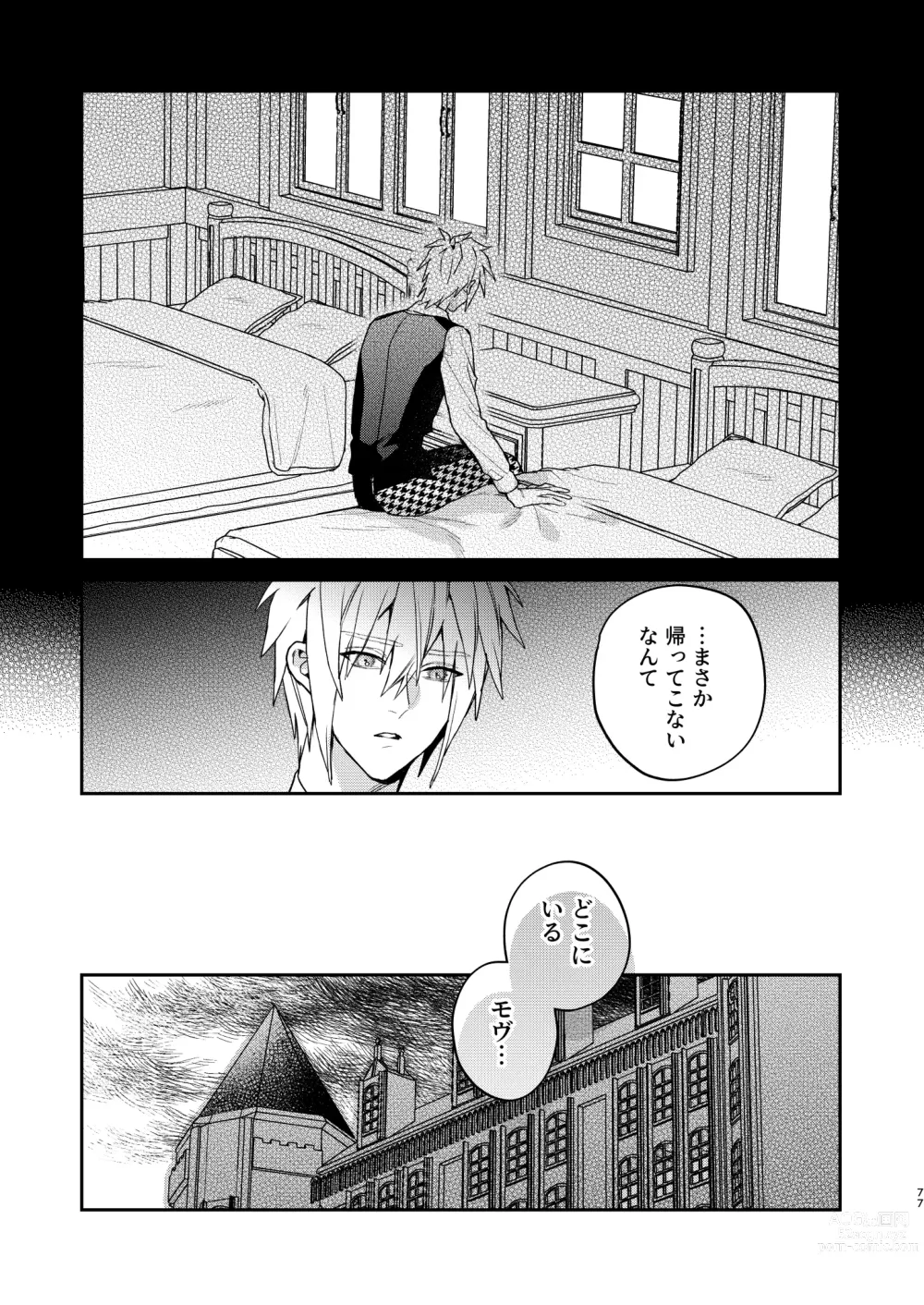 Page 77 of doujinshi Tensei mobu wa BL gē no sekai de hame rare kōryaku sa remashita! ?3