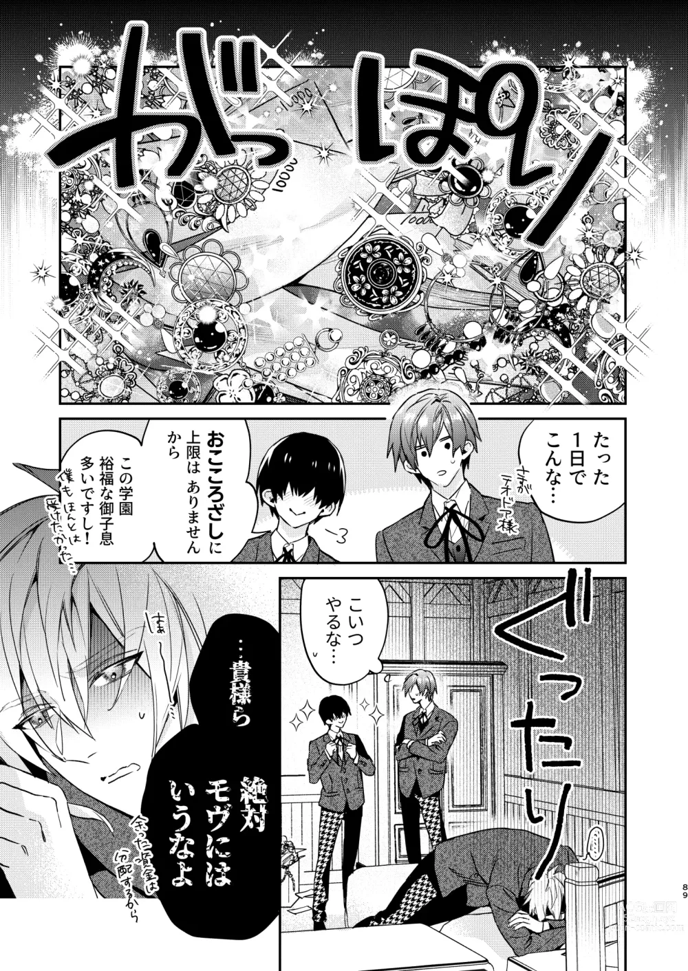 Page 89 of doujinshi Tensei mobu wa BL gē no sekai de hame rare kōryaku sa remashita! ?3