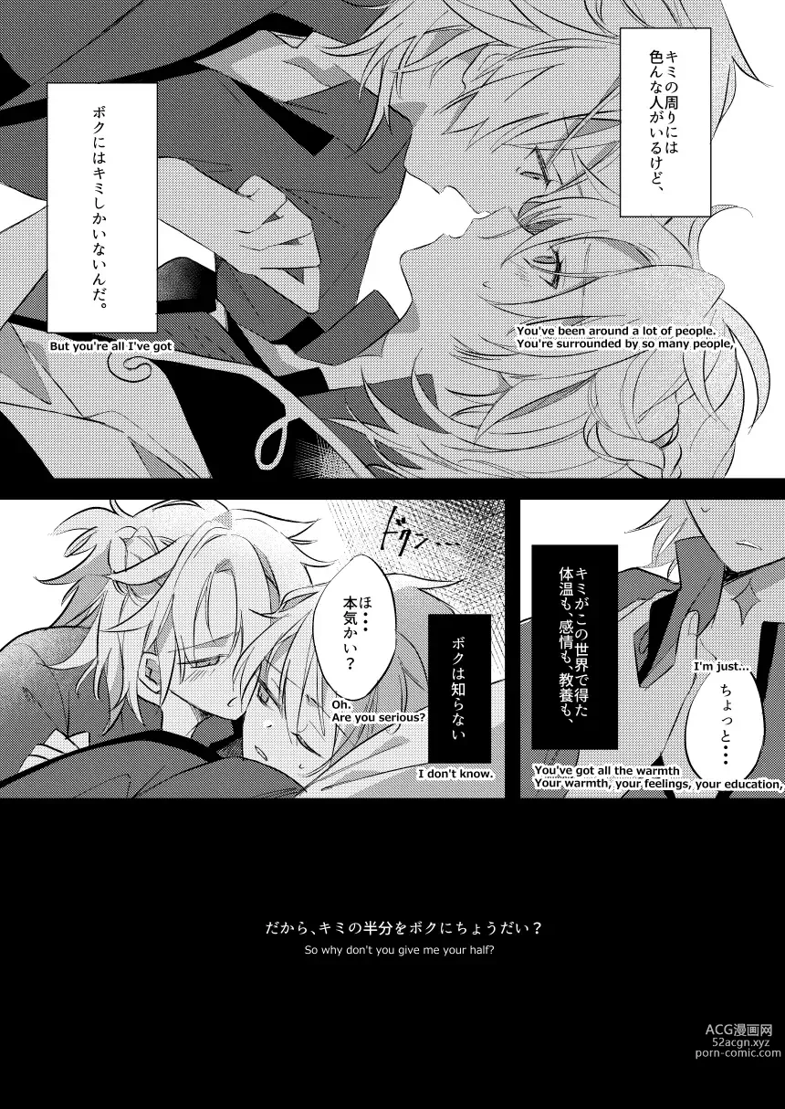 Page 2 of doujinshi Kimi no Hanbun o Boku ni Choudai