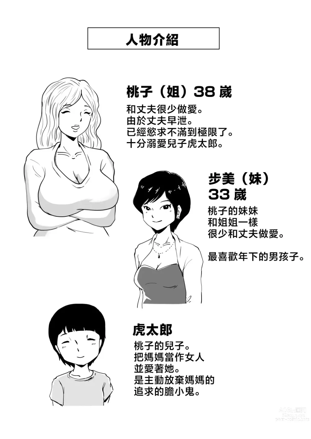 Page 2 of doujinshi Mama to Ayumi-san ni Shibori Torareru Musuko no Hanashi