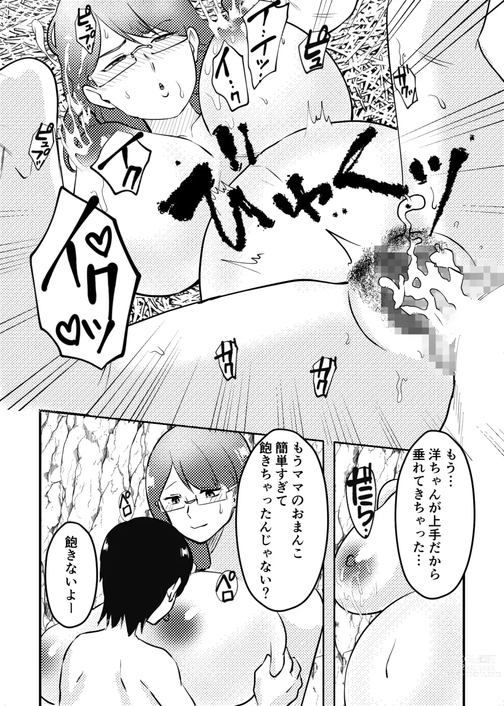 Page 30 of doujinshi Mama to Musuko ga Mujintou de Love Love Sex suru Hanashi