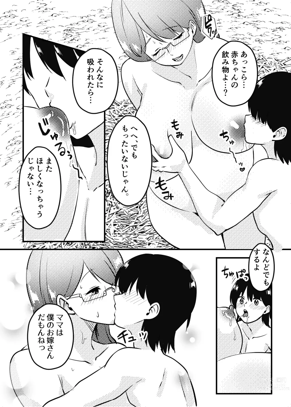 Page 31 of doujinshi Mama to Musuko ga Mujintou de Love Love Sex suru Hanashi