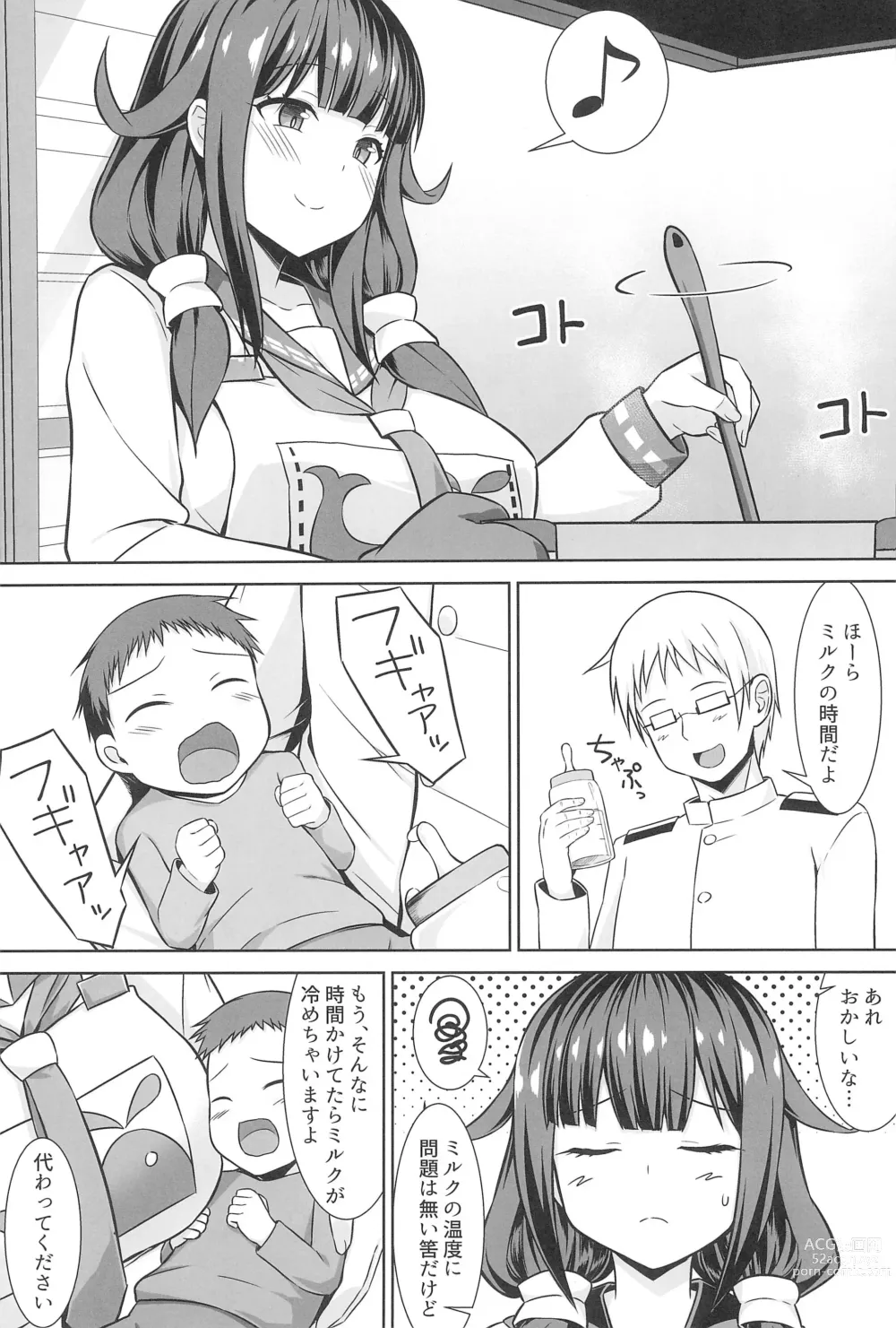 Page 3 of doujinshi Taigei-chan to Bonyuu Tappuri Icha Love Bote Ecchi!!