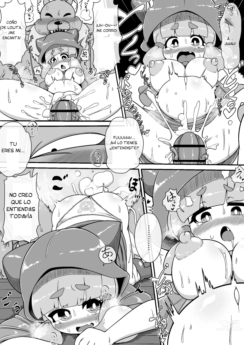 Page 11 of doujinshi Akazukin-chan ga ōkami-san ni hageshiku okasa reru dake no manga