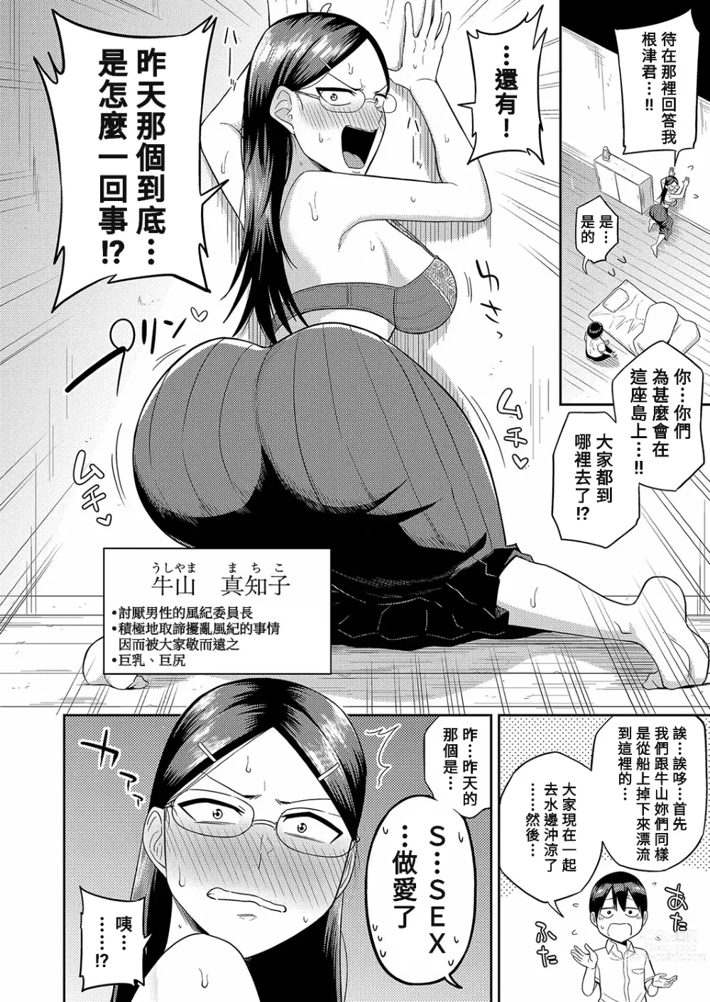 Page 6 of manga Mujintou de, SEX ni Kyoumishinshin na Dosukebe Inkya Joshi-tachi to Harem Life Chuuhen