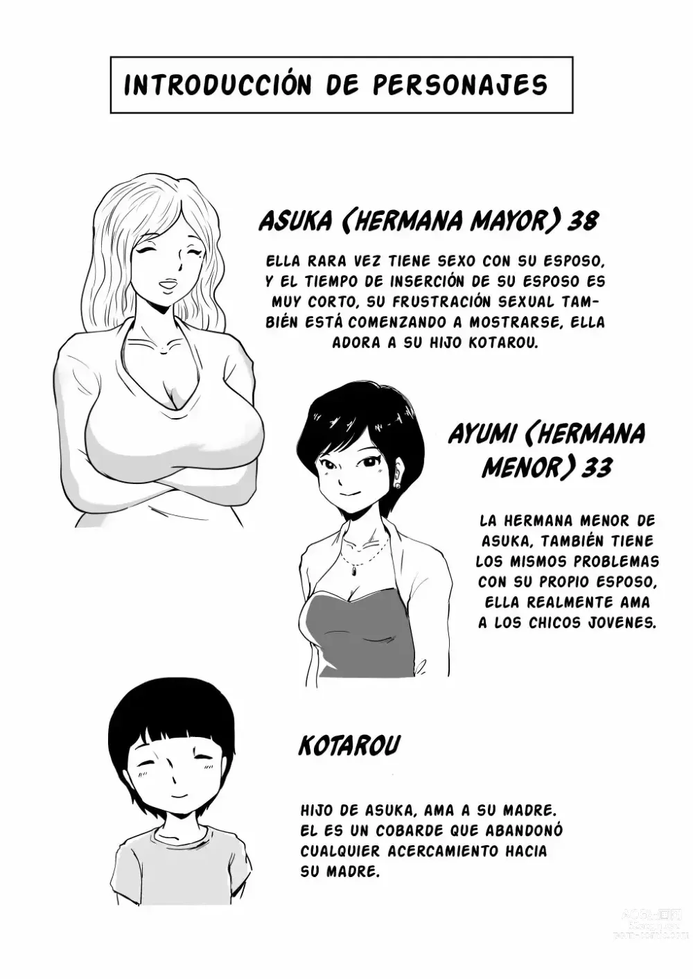 Page 2 of doujinshi LA HISTORIA DE UN HIJO QUE ES EXPLOTADO SEXUALMENTE POR SU MADRE Y AYUMI (SPANISH))
