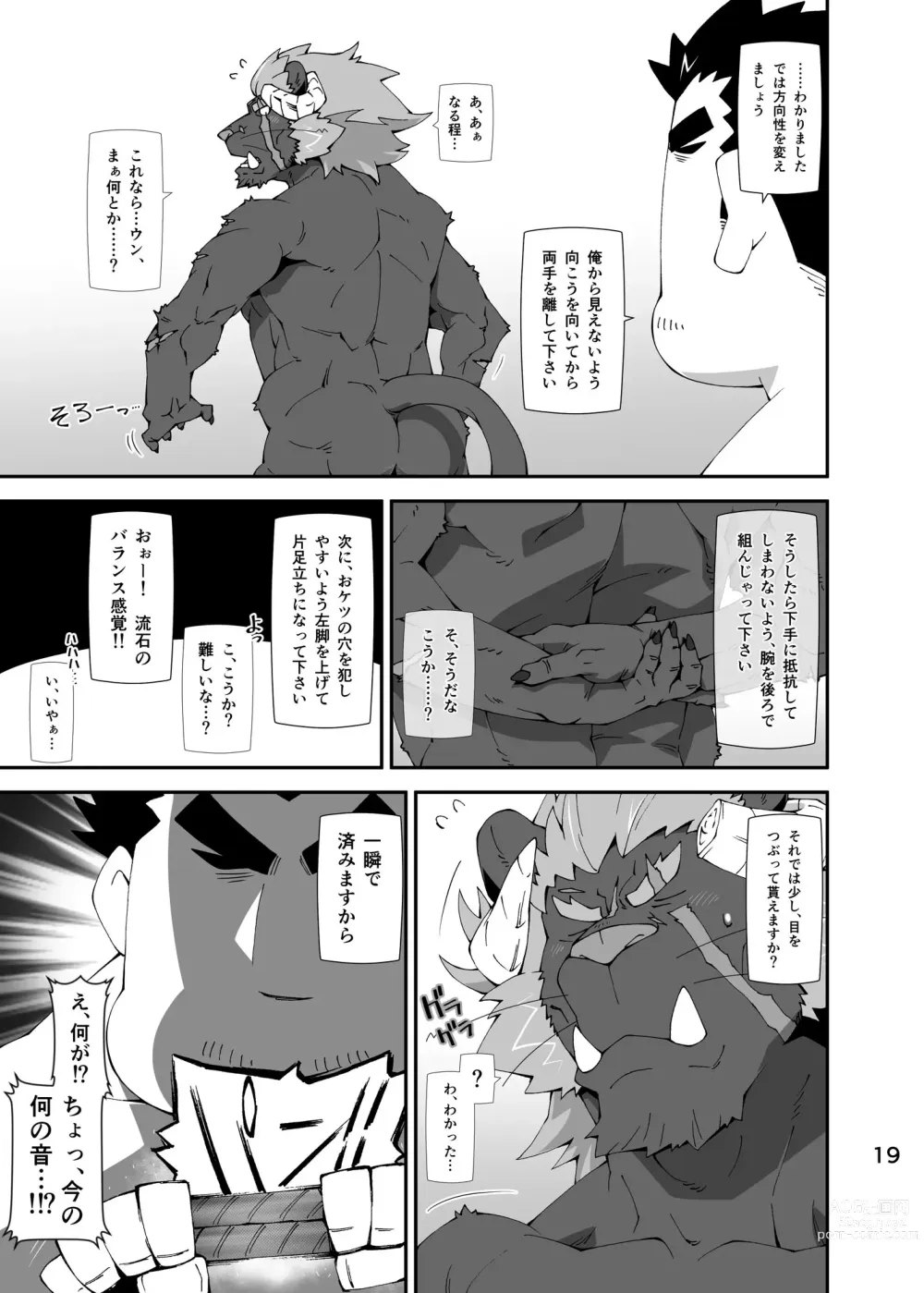 Page 18 of doujinshi Housamo Hajimeta Summoner Oyaji no Bousou Hon