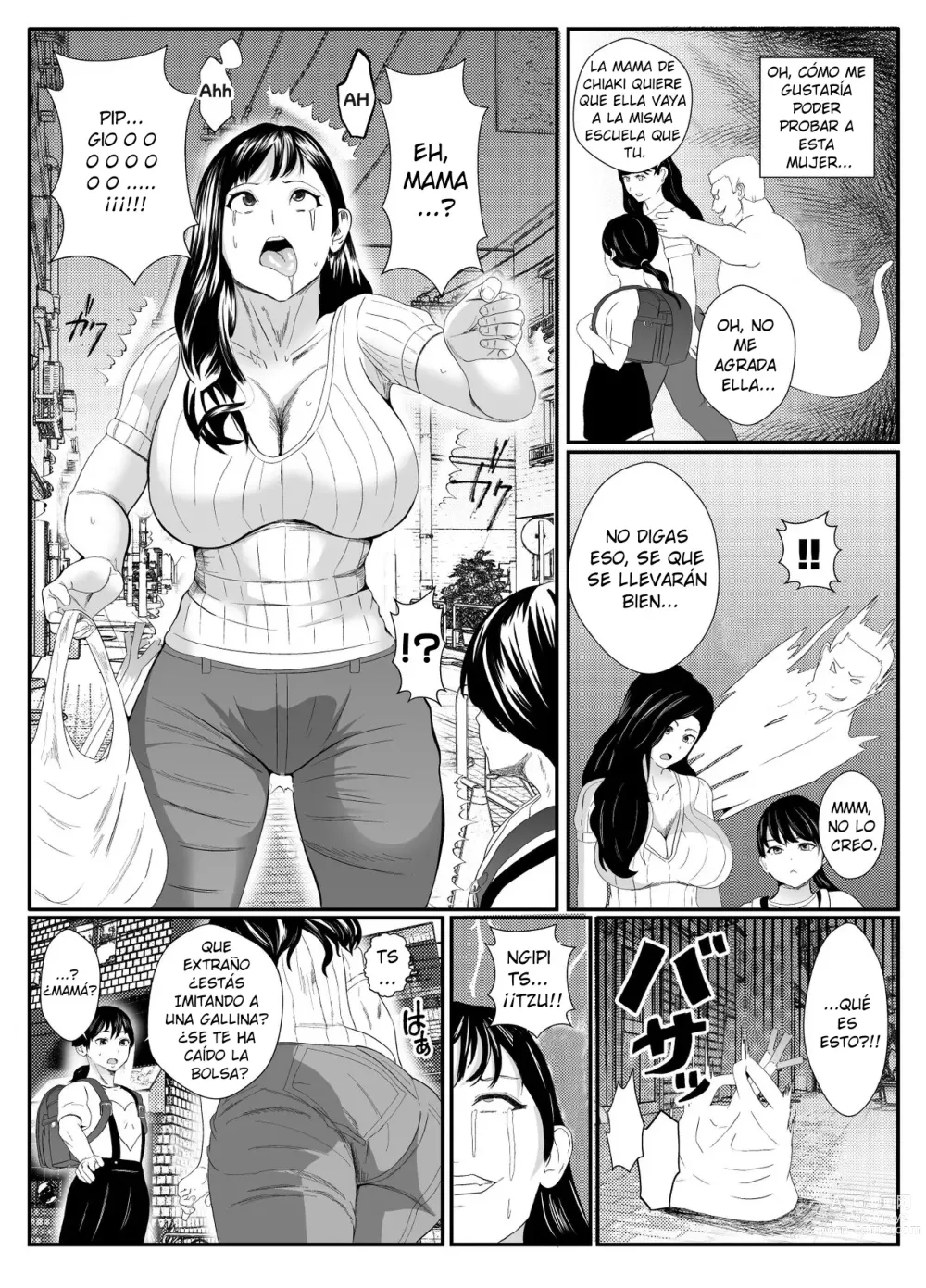 Page 5 of doujinshi Madre es poseída y se convierte en una exhibicionista cachonda