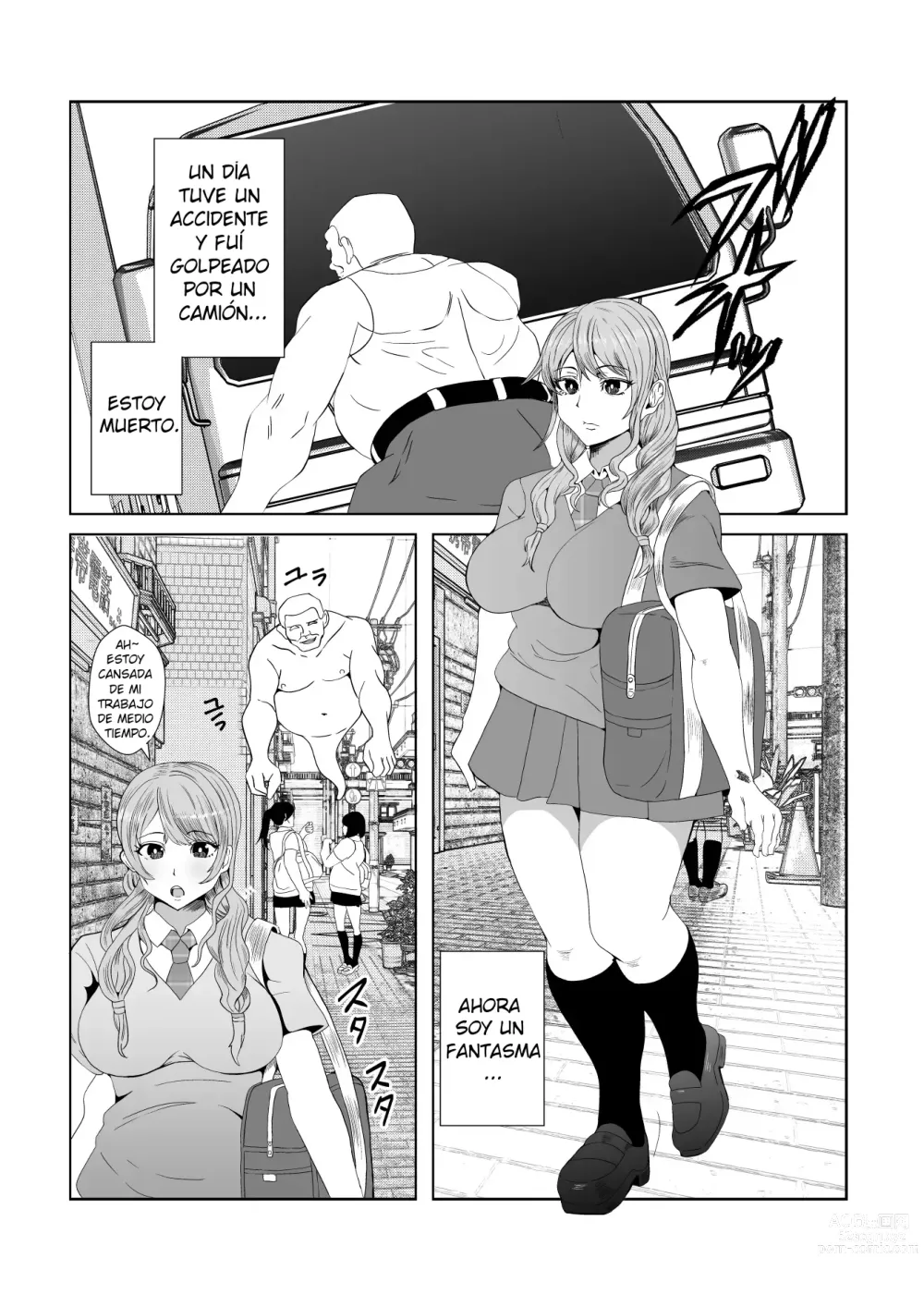 Page 4 of doujinshi Una chica poseída por un espíritu repite actos pervertidos inconscientemente