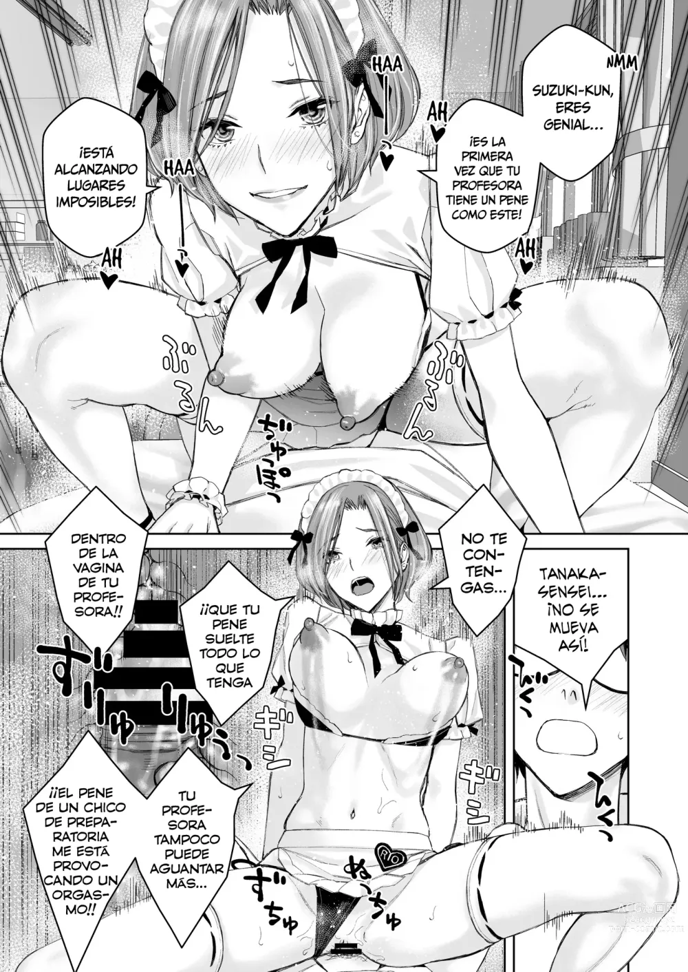 Page 22 of doujinshi Ikenai yo, Satou Sensei! W AroThir Onna Kyoushi Hokenshitsu Maid Play