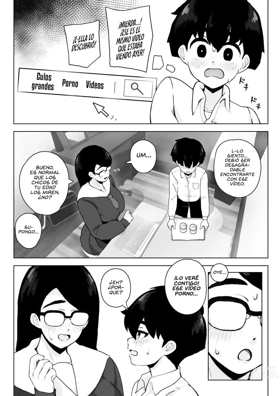 Page 7 of doujinshi Mi Instinto me Dice que me Corra Dentro de mi Amiga de la Infancia quien tiene el Culo más Grande de mi Clase y usa Anteojos