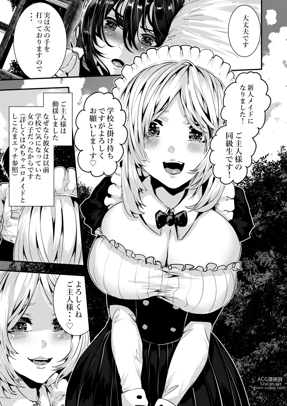 Page 10 of doujinshi Deredere Maid to Tsundere Maid to Inran Maid to Shikotama Ecchi