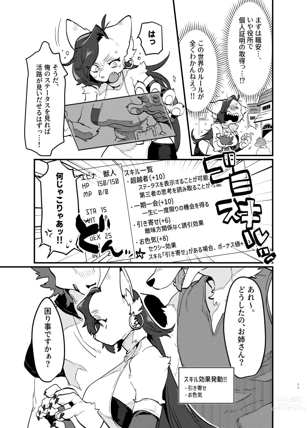 Page 12 of doujinshi Oshikatsu Shachiku ga Isekai Tensho TF shitara Mesukemo datta Ken