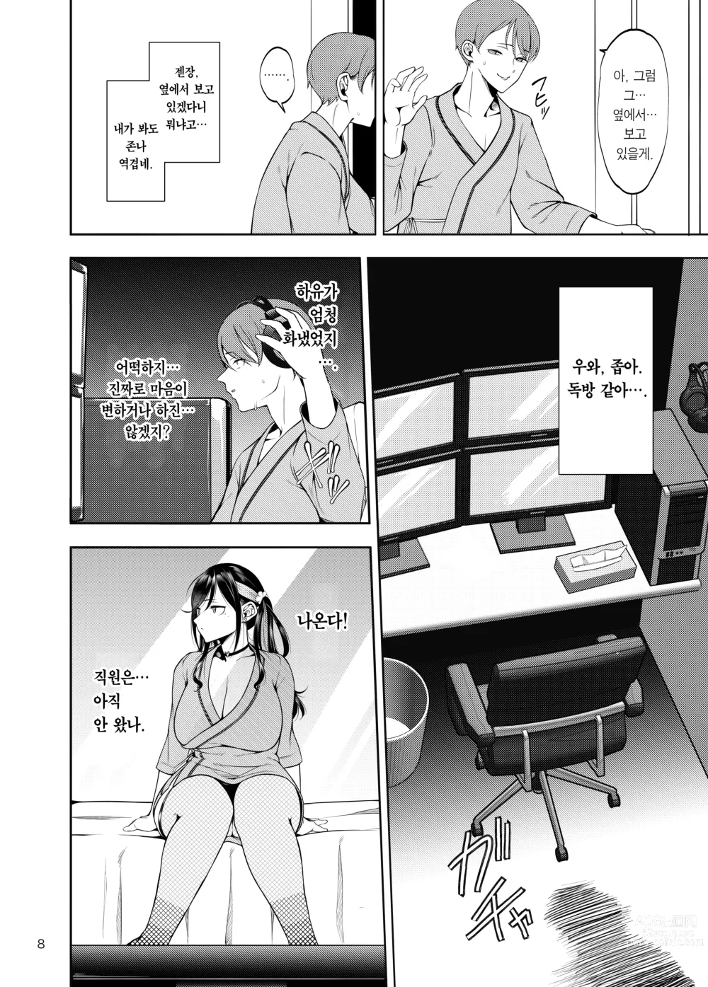 Page 9 of doujinshi 여친을 네토라세 풍속 같은 곳에 데려가는 게 아니었는데 (decensored)