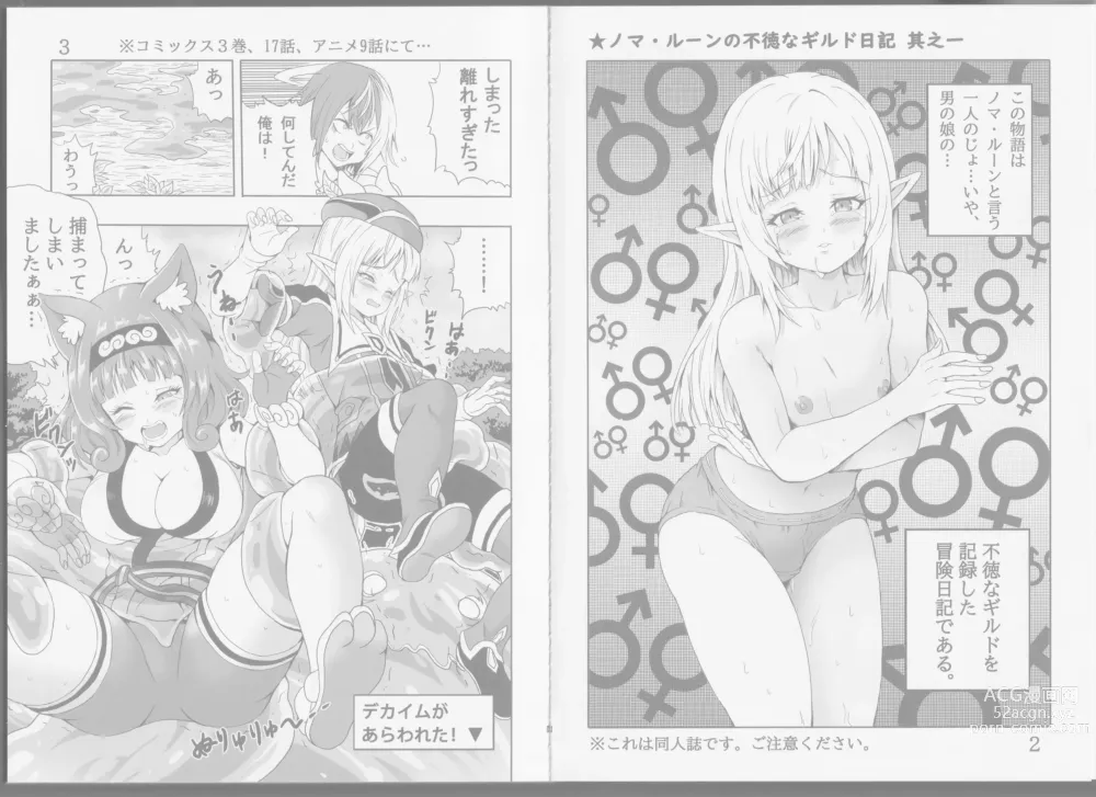 Page 4 of doujinshi Noma Rune no Futoku na Guild Nikki