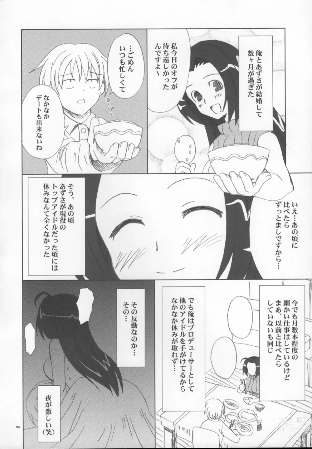 Page 5 of doujinshi Azusa-san no Ijou na Aijou