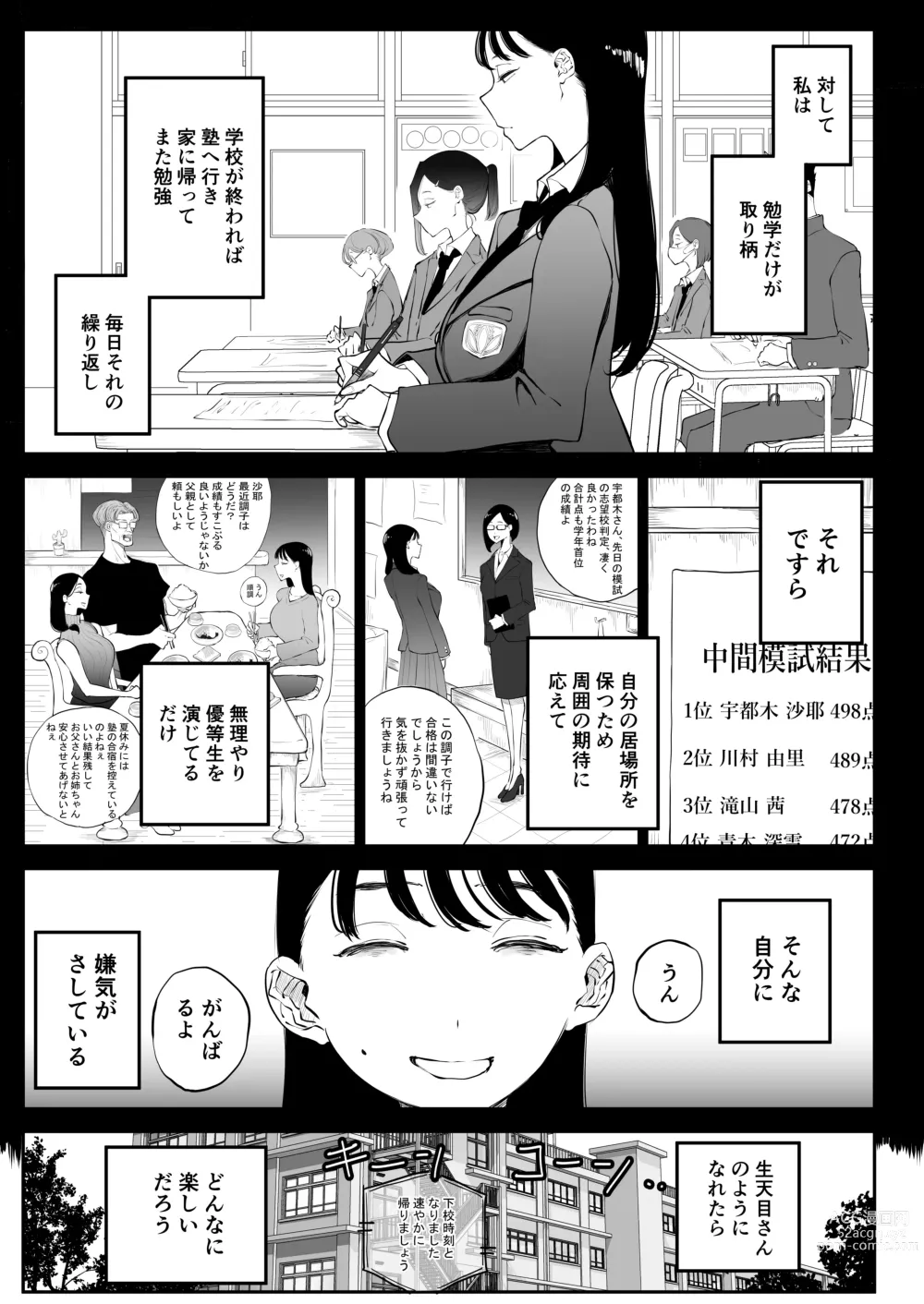 Page 8 of doujinshi Yokkyuu Fuman Majime Joshi ga Class no Yariman Gal to Dosukebe H Shichau Hanashi