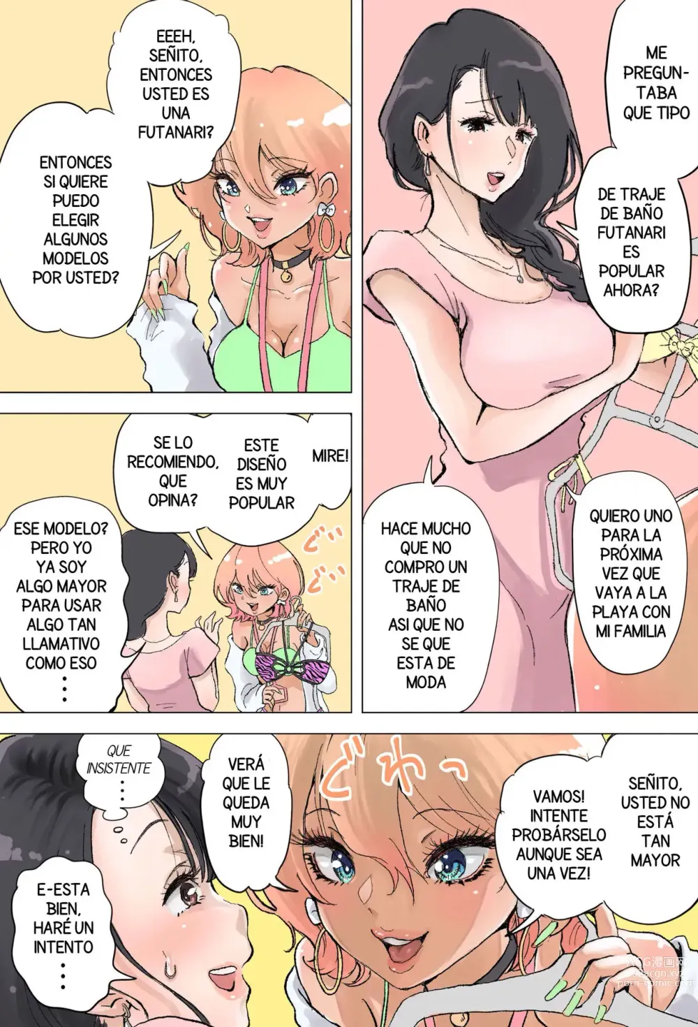 Page 4 of doujinshi Shop Tenin Gal to Futanari Onee-san (decensored)