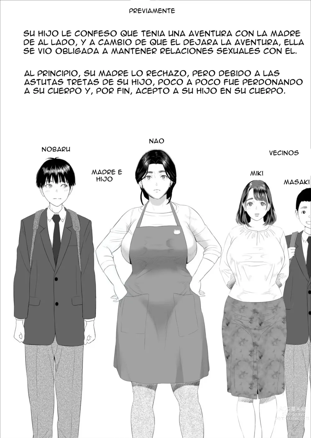 Page 2 of doujinshi La seducción del barrio La historia de cómo llegué a ser así con mi madre 5 - El perdón