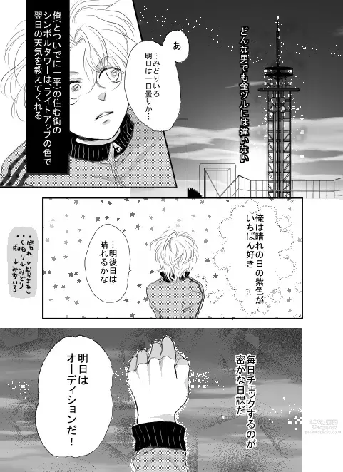 Page 15 of doujinshi Ore wa Kasa o Motteinai.