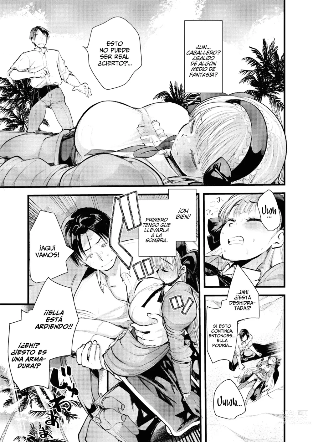 Page 7 of manga Vida Relajada En Una Isla Desierta Con Una Princesa Caballero De Nivel 1 - Capítulo 1