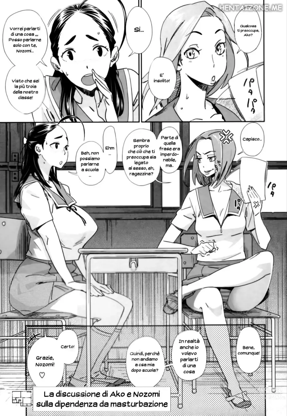 Page 1 of manga La Discussione di Ako e Nozomi sulla Dipendenza da Masturbazione (decensored)