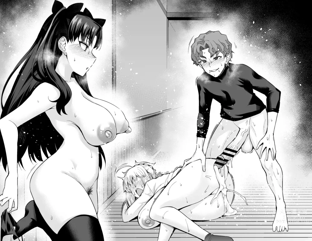 Page 12 of doujinshi Tosaka Rin, Shinji to Uwaki Sex 2