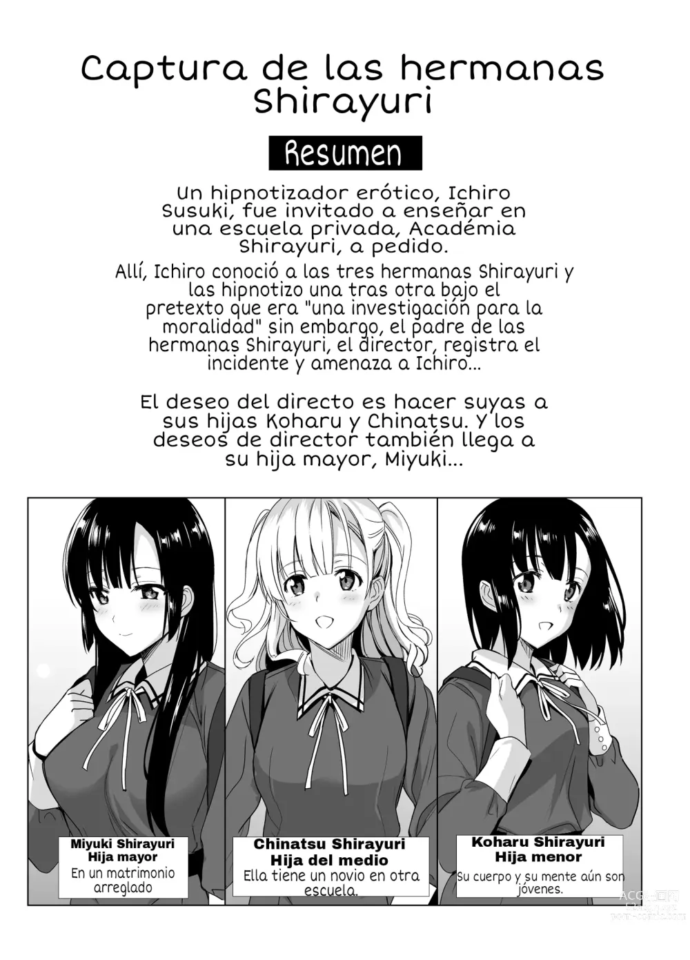 Page 2 of doujinshi Shirayuri Shimai Kouryaku 4