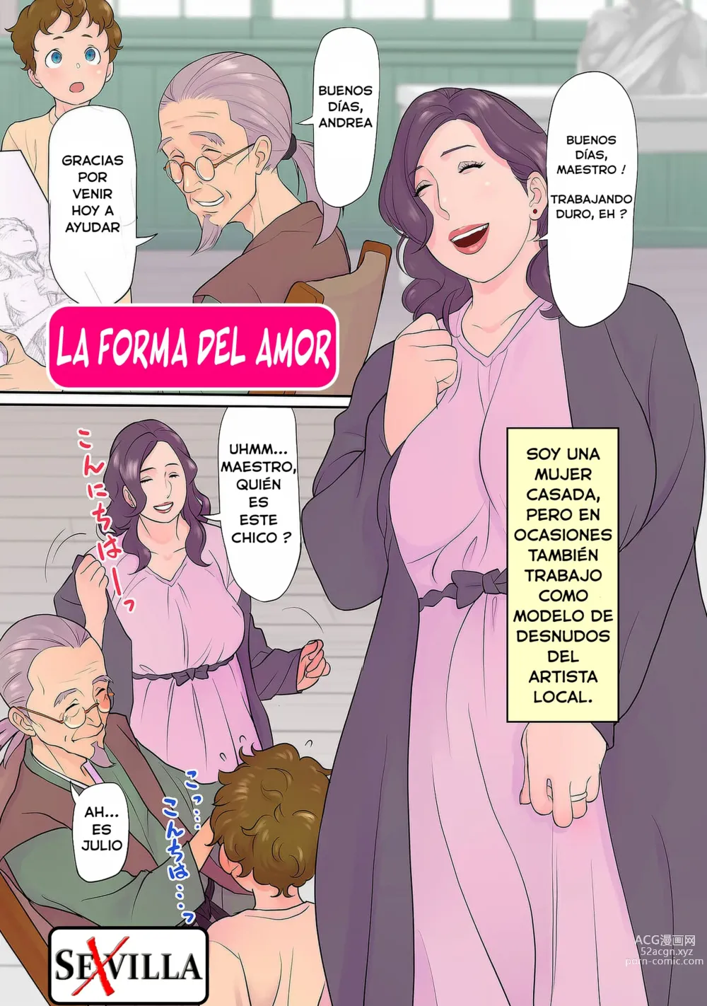 Page 1 of manga LA FORMA DEL AMOR