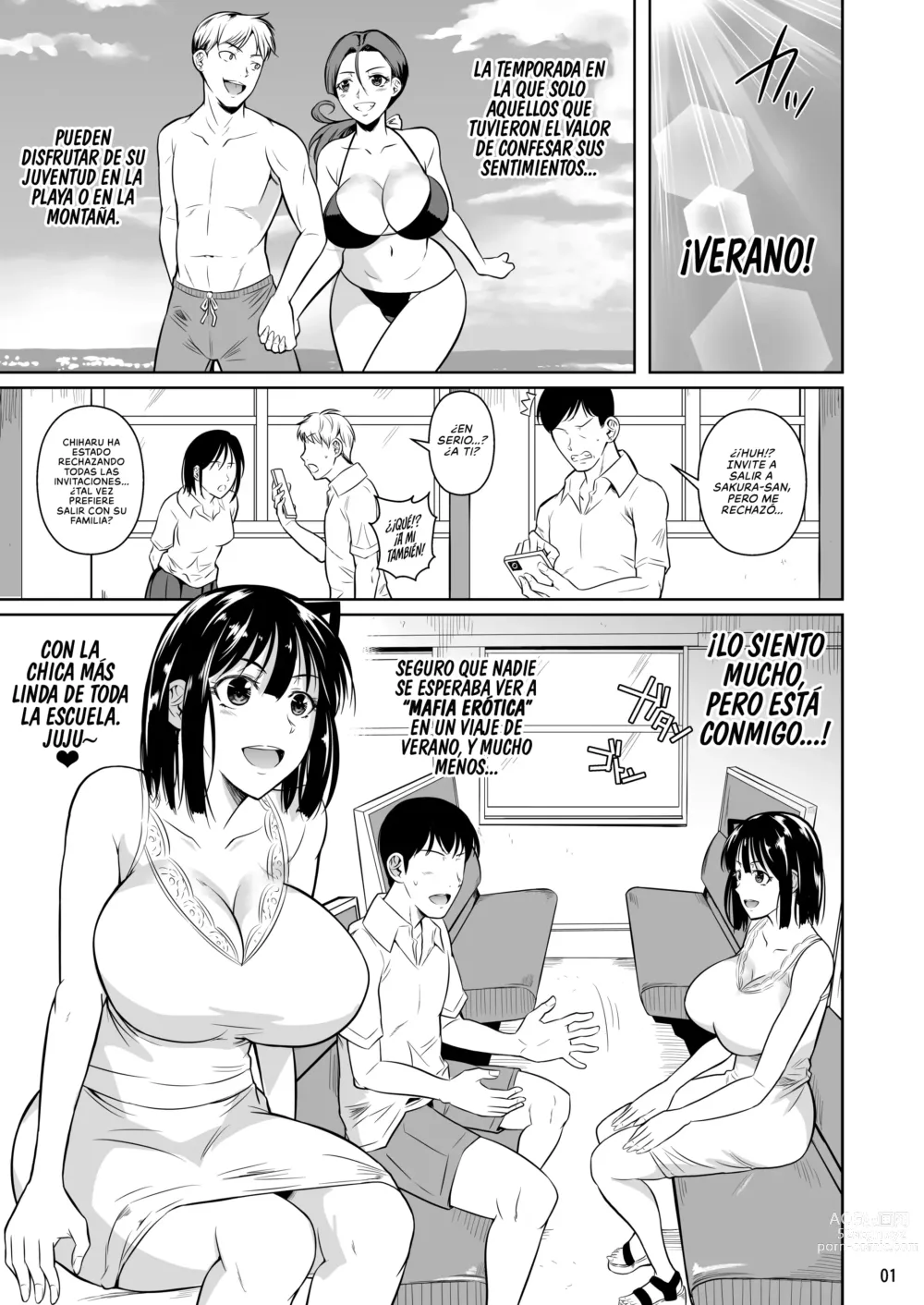 Page 2 of doujinshi Un Mafioso Erótico toma la Decisión Correcta cuando ve a su Novia en un Traje de Baño Lascivo 3